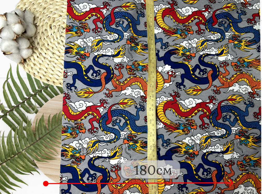 Футер 2-нитка НАЧЕС драконы