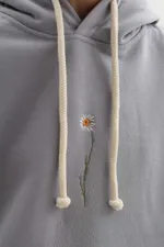 Худи Гербарий Warm Ромашка Лиловый