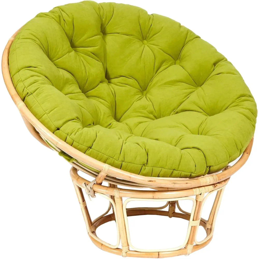 Кресло PAPASAN ECO P115-1/SP STD / c под, ремеш /, натур, флок Олива, 23