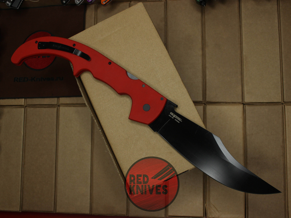 Нож Cold Steel Espada XL G10 - красная рукоять G10, клинок черный