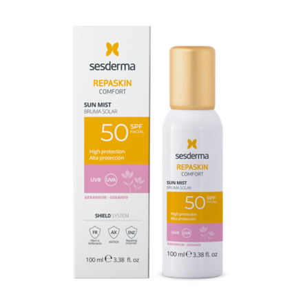 Спрей-мист солнцезащитный (Герань) REPASKIN COMFORT GERANIUM SPF50