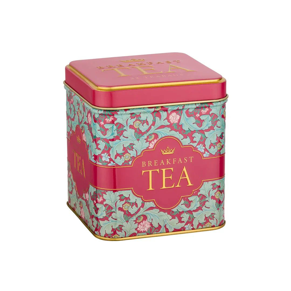 New English Teas Набор чая в пакетиках Tapestry Square Tea Tin Set, 128шт