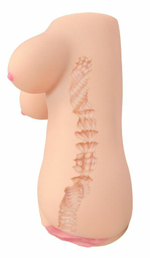 Вибромастурбатор-вагина KOKOS Clara OnaHole с грудью, 17.5 см