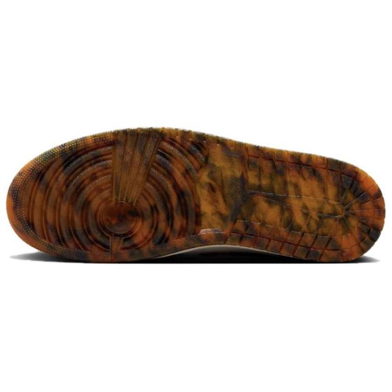 Jordan Air Jordan 1 Винтажные баскетбольные кроссовки Высокие Топы Черно-белые Оранжевые Унисекс