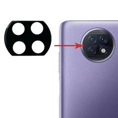 Защитное стекло 3D 9H для камеры Xiaomi Redmi Note 9T (Черное)