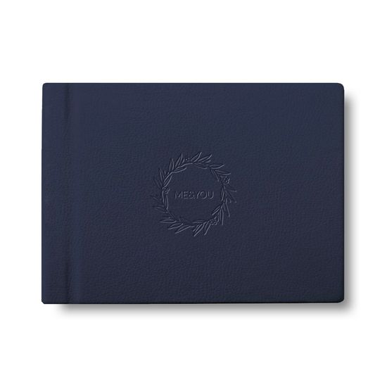 20х28 фотокнига, эко-кожа "Navy"