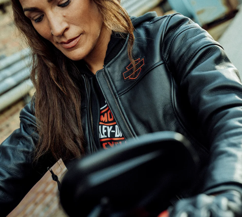 Женская кожаная куртка Harley-Davidson® Miss Enthusiast 3-в-1