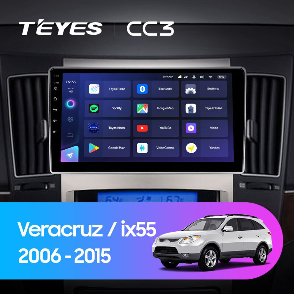 Teyes CC3 9" для Hyundai ix55/Veracruz 2008 - 2012