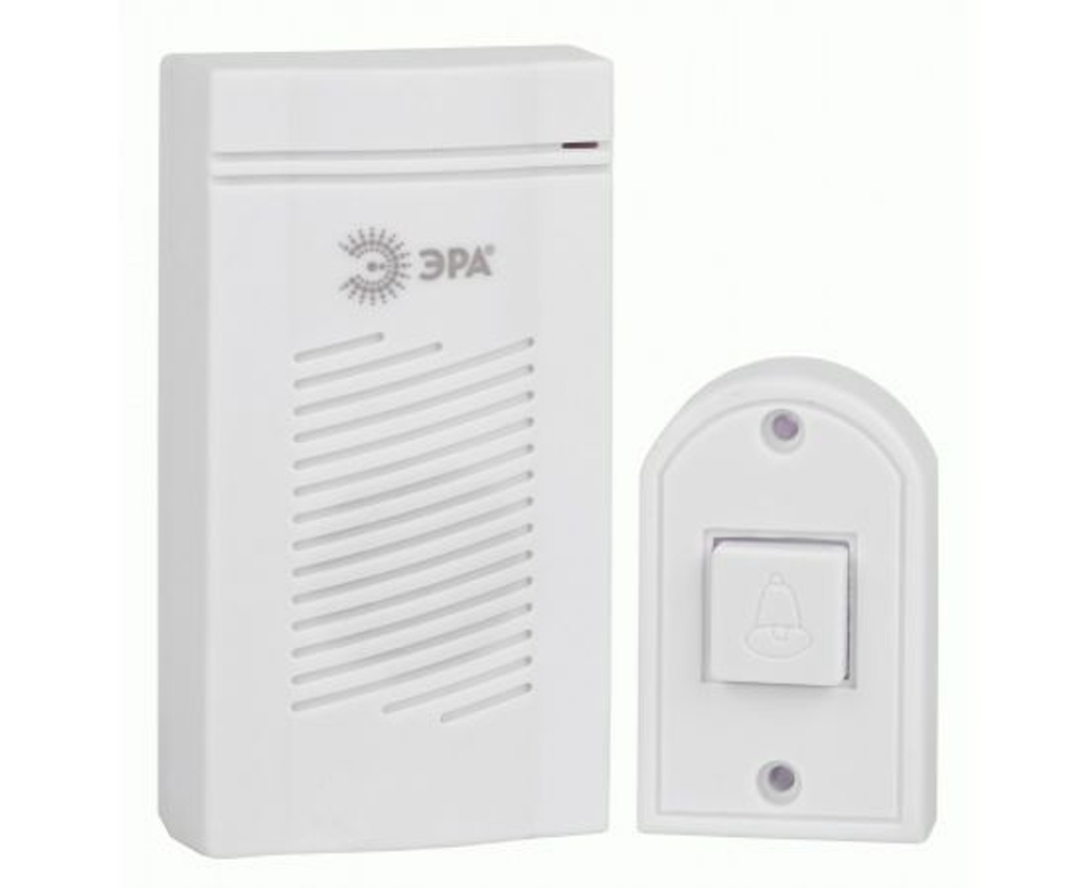 Звонок дверной ЭРА D50 проводной, белый, 1 мелодия