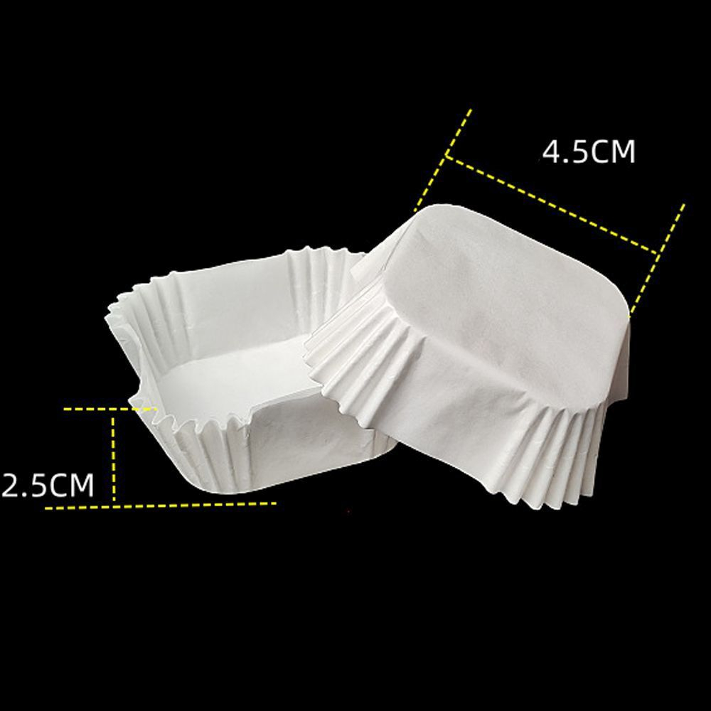 Капсулы бумажные (квадратные, белые, 45x45x25 мм) 1000 шт