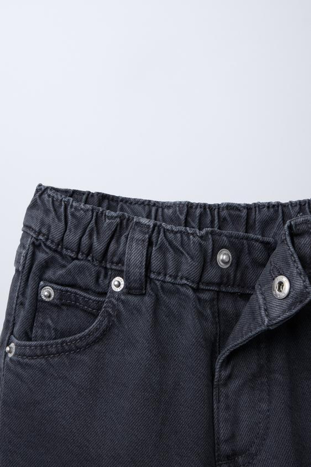 ZARA БРЮКИ BAGGY ИЗ ТВИЛА, МОРСКОЙ СИНИЙ