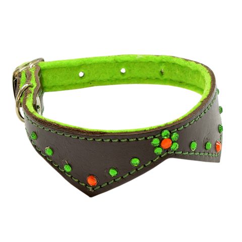 Зооник ошейник фигурный 15 мм со стразами 