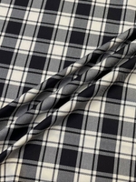 Хлопок Albini в черно-белую клетку