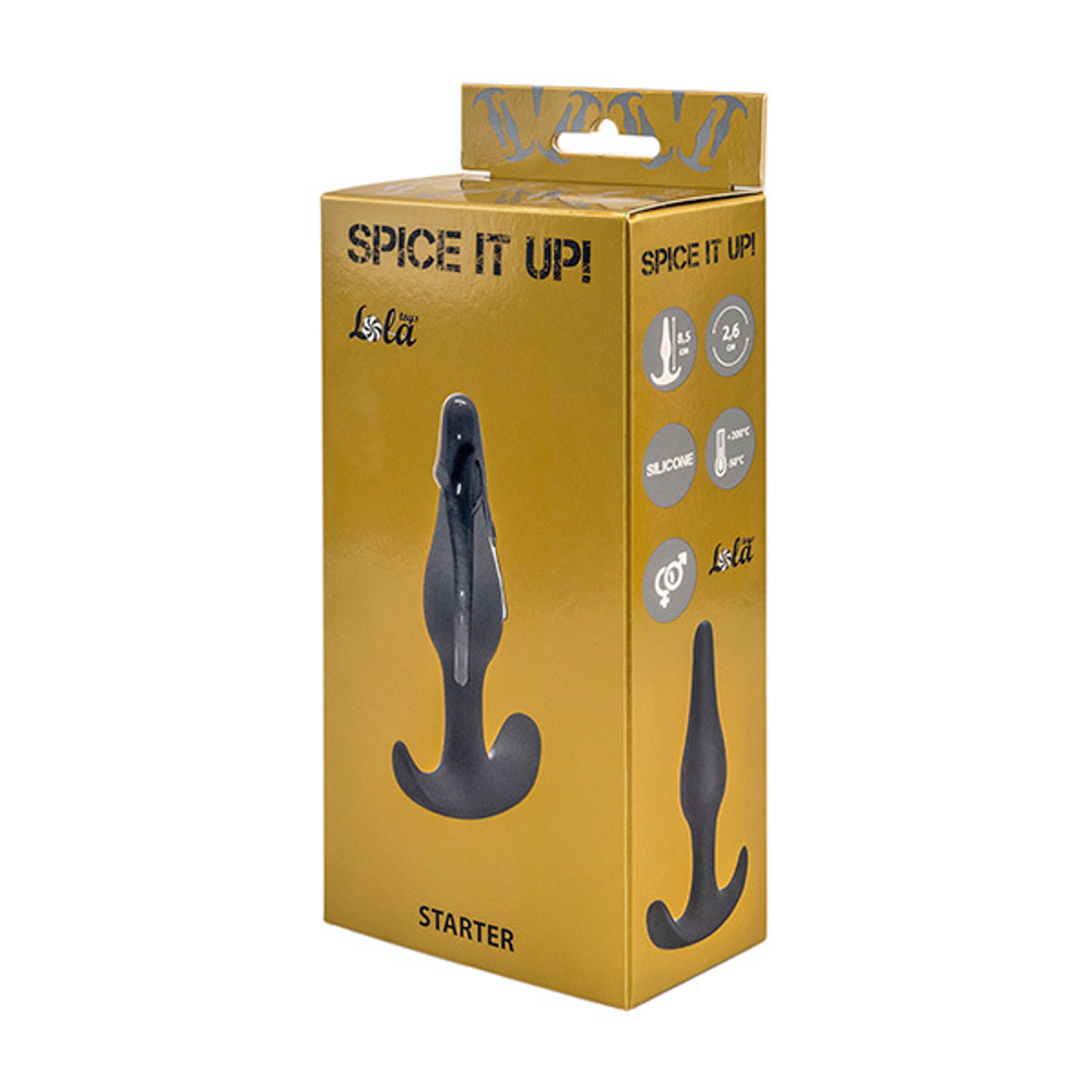 Анальная пробка 10,5см Lola Games Spice it up Starter Dark Grey 8007-02lola