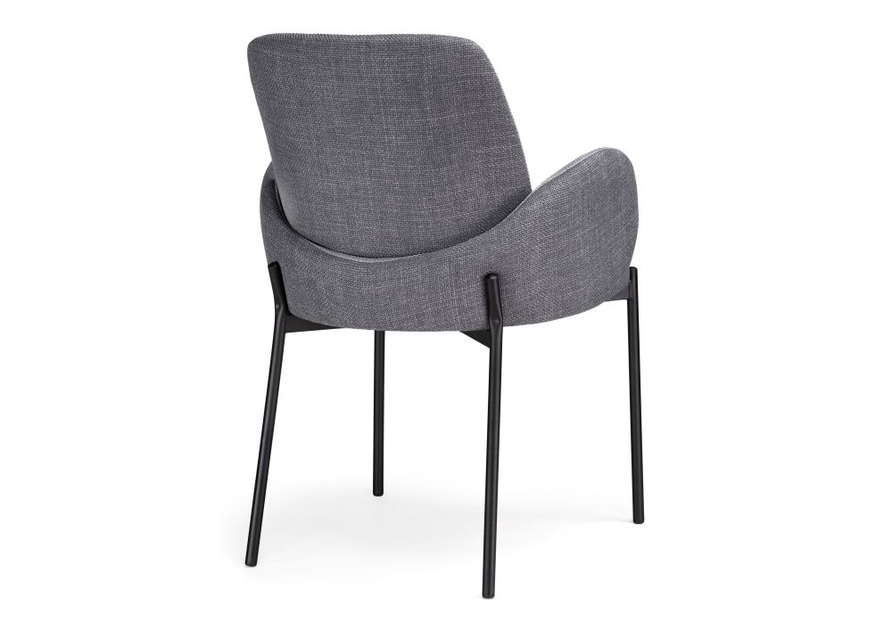 Стул на металлокаркасе Азуку серый / черный