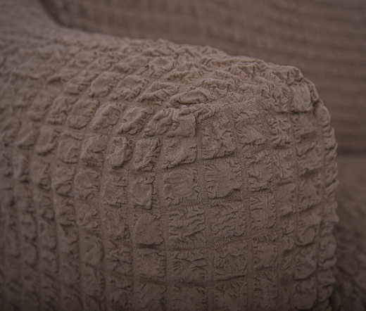 Чехол на угловой диван, цвет Кофе с молоком