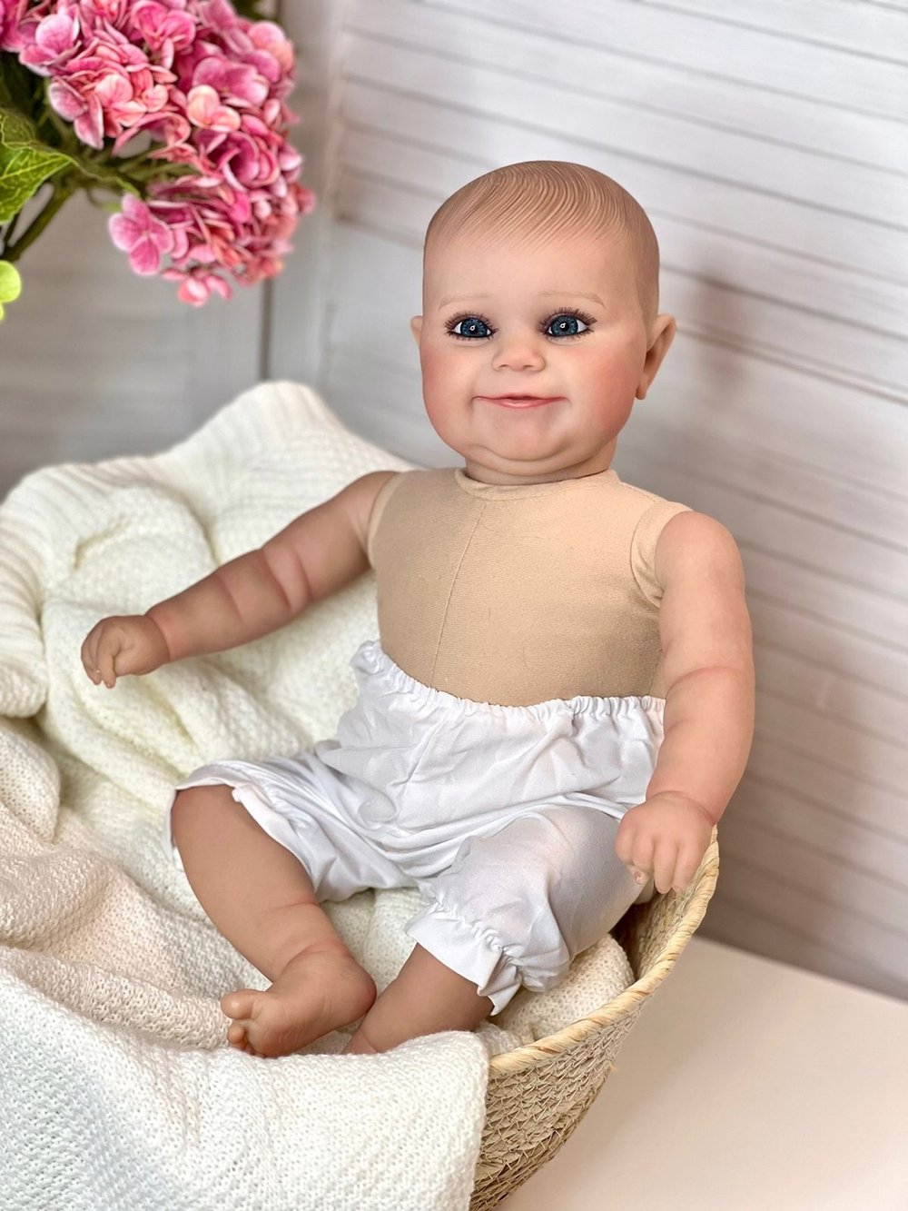 Кукла Реборн мягконабивная 50см без одежды (FA-100BW)