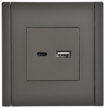 Розетка USB  IEK FP-U22-018-K03