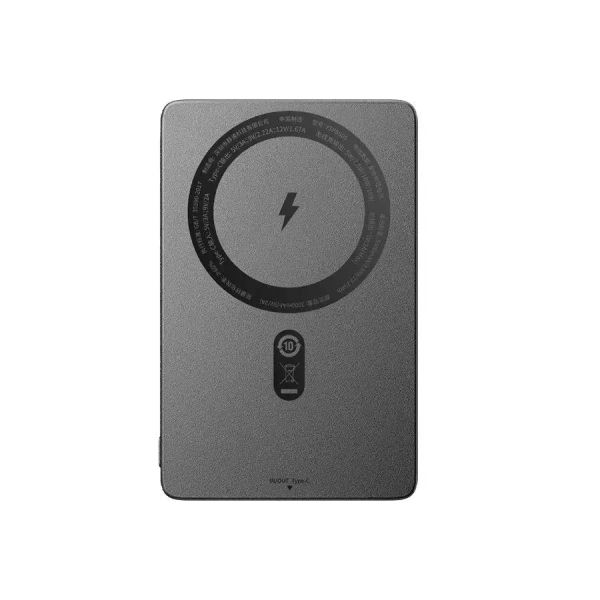 Ультратонкий магнитный Power Bank Movespeed 5000 mAh Type-C - внешний аккумулятор Magsafe (Gray)