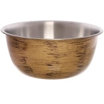 Салатник из нержавеющей стали 5,5л 30*13см цвет Антик