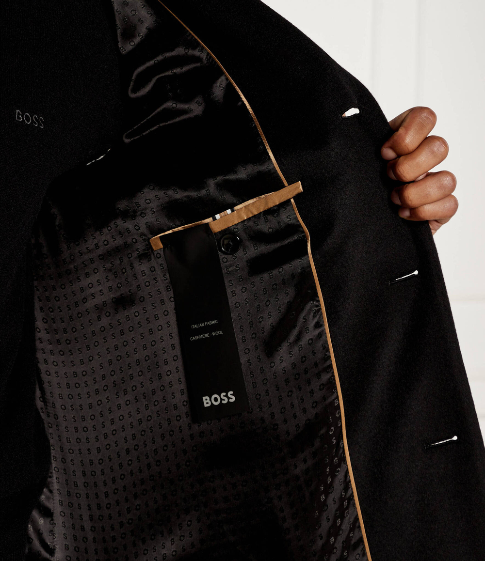 Хлопковое пальто hyde BOSS BLACK - черный(50525739)