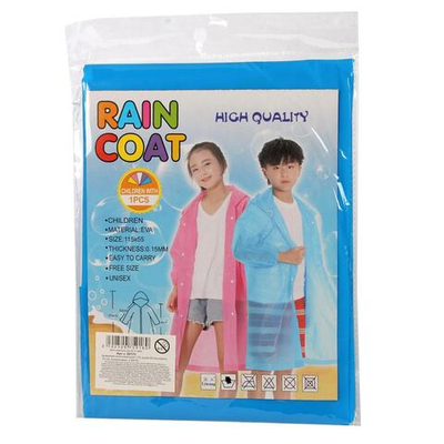 Дождевик на кнопках рост 115, рукав 52 см, ширина 53 см, 5 видов микс, с-30175