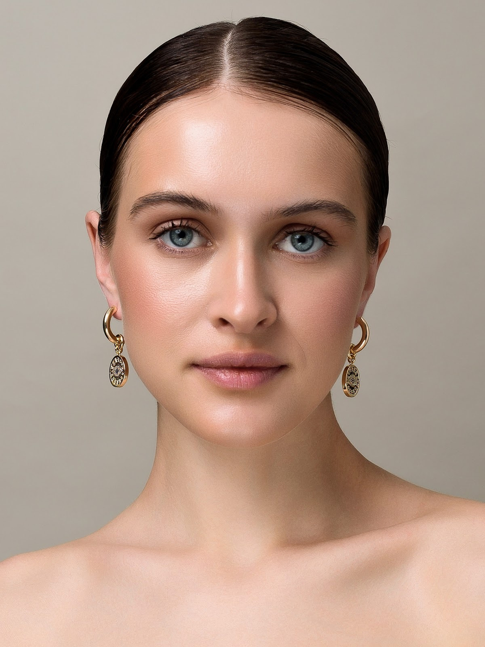 Серьги "Eye" Gold