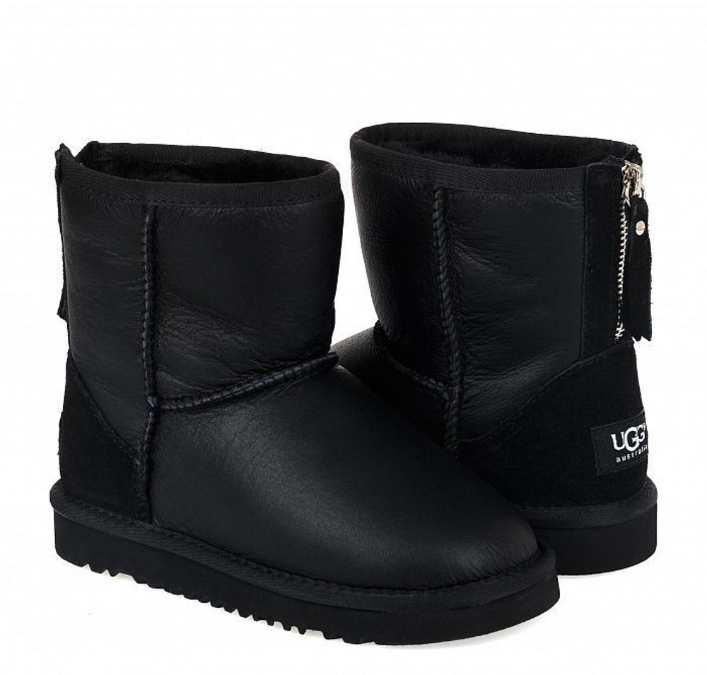 Ugg Kids Zip Metallic Black