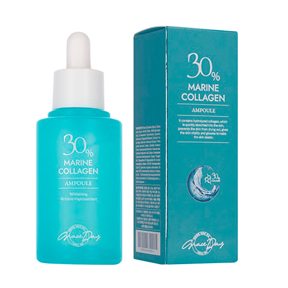 Антивозрастная сыворотка с Коллагеном Grace Day Marine Collagen Ampoule 50мл