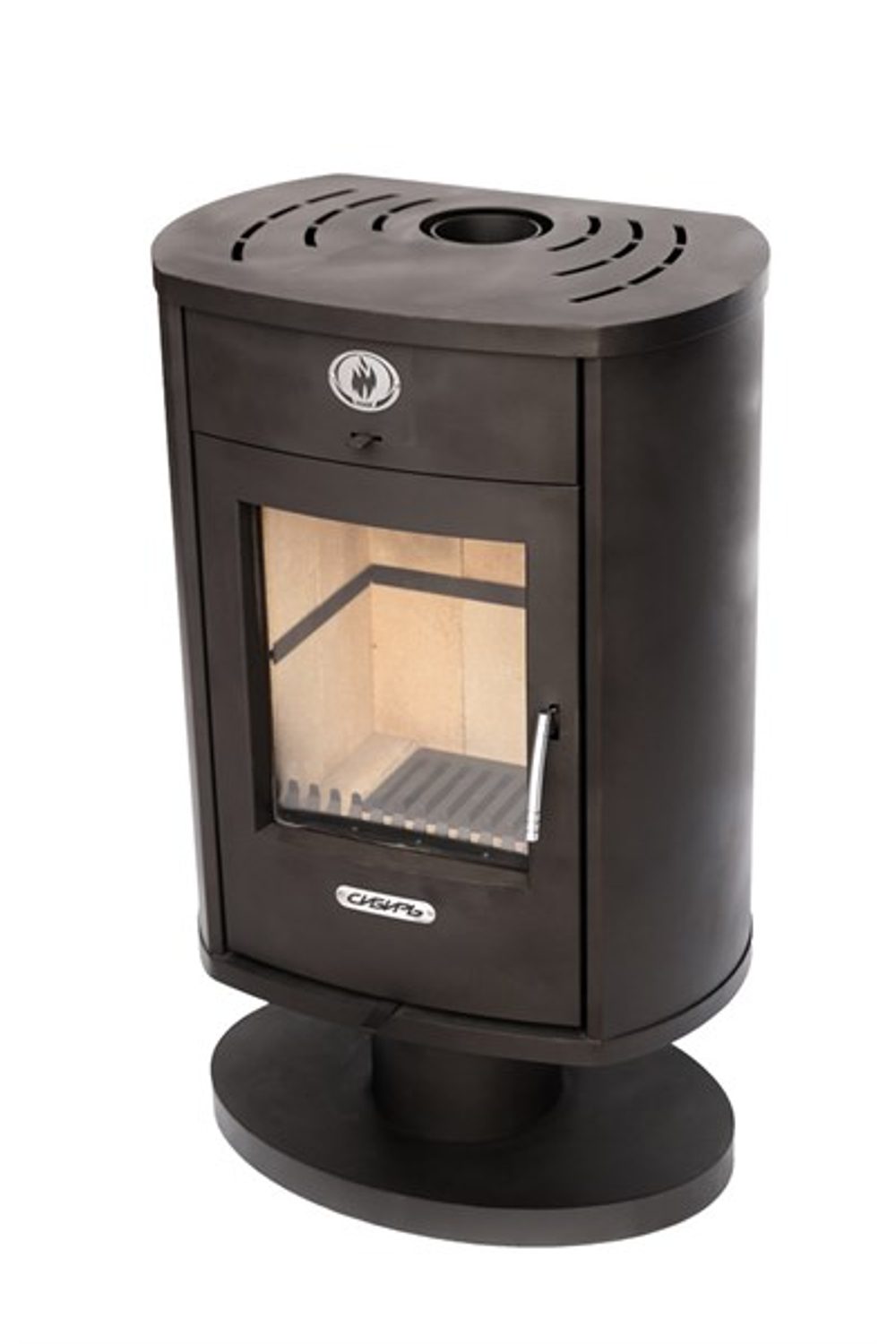 Печь-камин стальная "Сибирь" 10 кВт