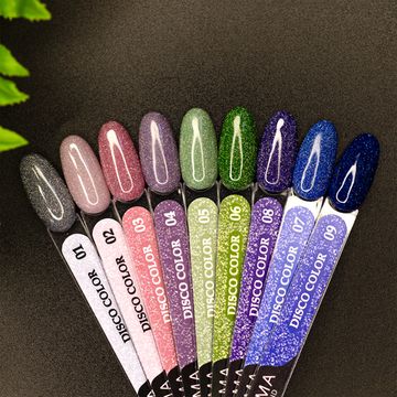Гель-лак ENIGMA 10 мл. Disco color 01 светоотражающий