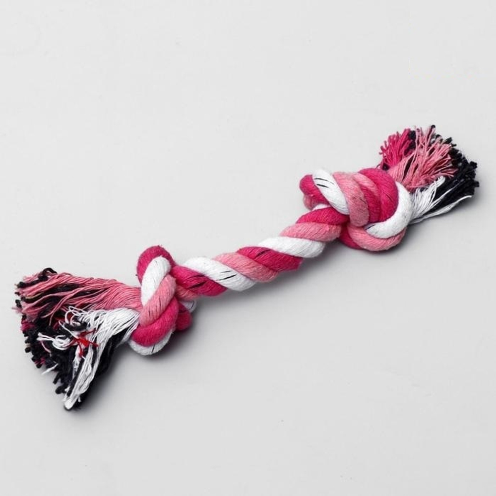 Игрушка канатная для собак "2 узла" малая, 20 г, до 20 см