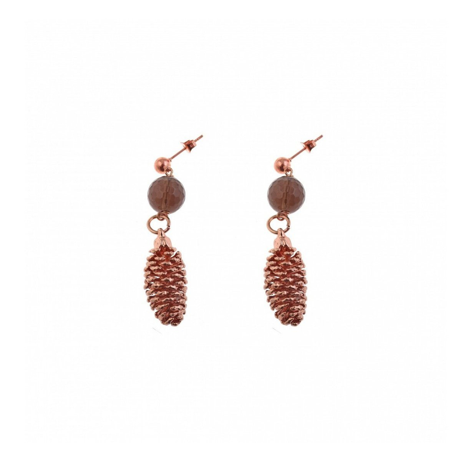 Серьги Ester Bijoux Шишки OR1080-RG BR