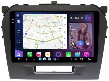 Магнитола для Suzuki Vitara 2015+ - FarCar GX212/571M монитор 9.5" 2K QLED на Android 14, TS20, 6+128Гб, CarPlay, 4G SIM-слот