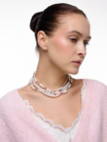 Колье многослойное "Diana" из жемчуга