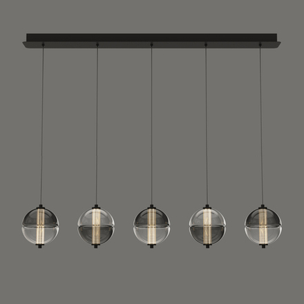 Подвесной светильник MD24022079-5B black/smoky