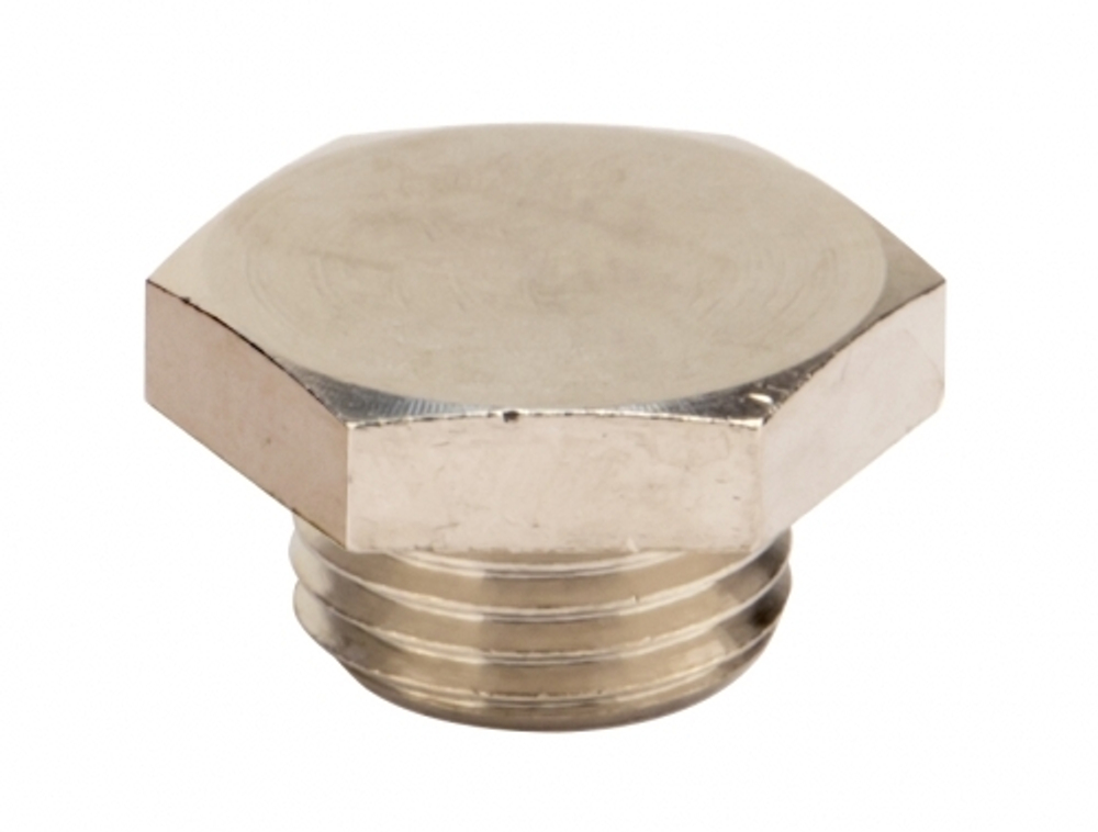 Заглушка M16x1,5, никелированная латунь