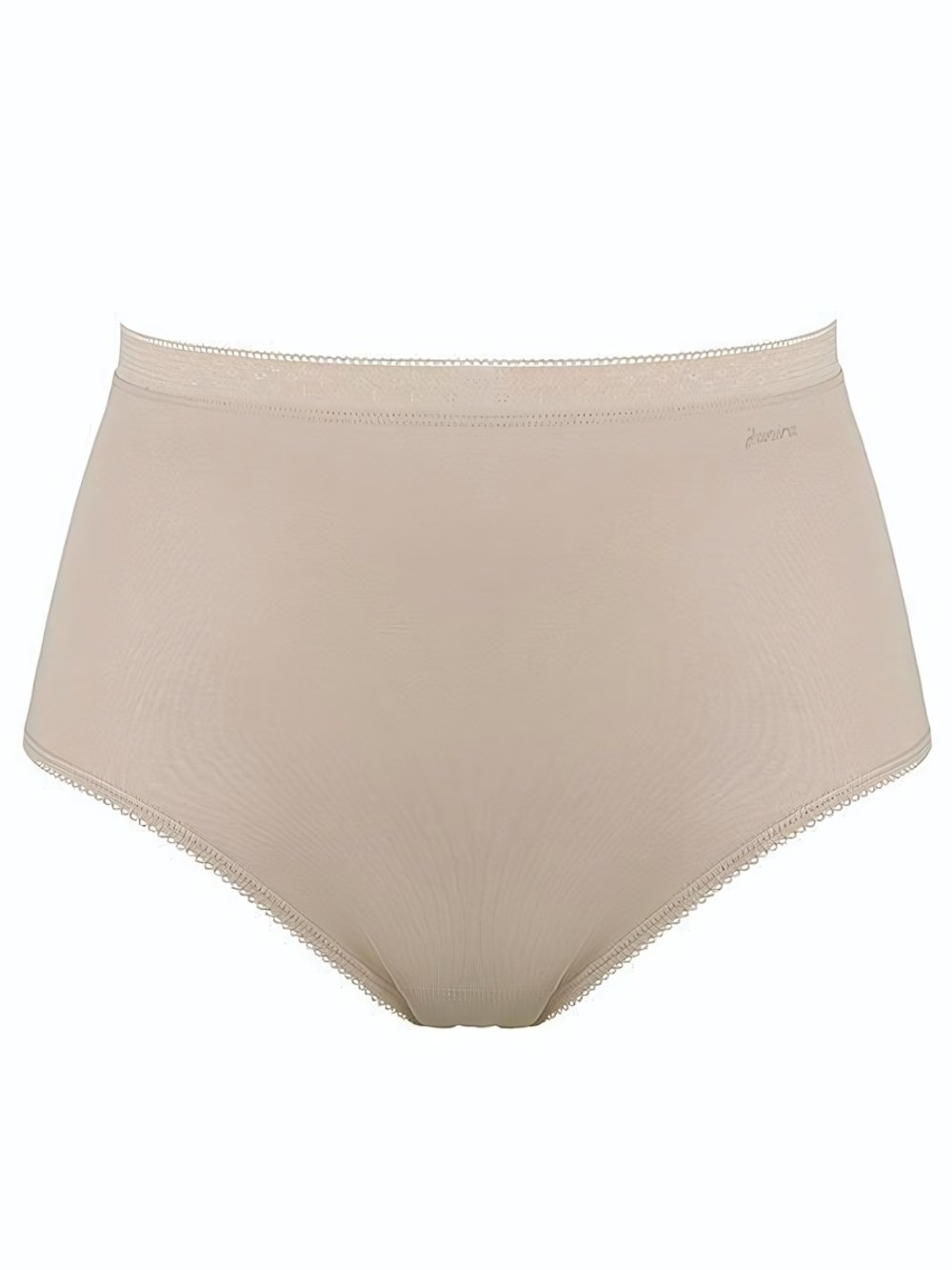 Набор из 2 завышенных plus size трусиков-слип Esencial (Размер: XXL) (Цвет: телесный)