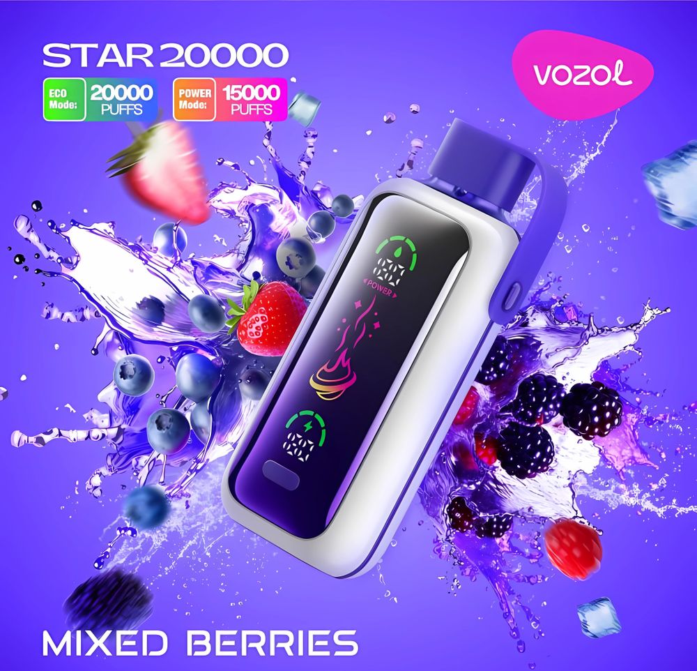 Vozol STAR 20000 - Mixed Berries (5% nic)