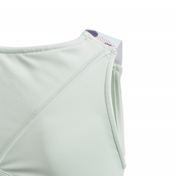 Футболка для девочки теннисная Adidas G Keyhole Tank - зеленый