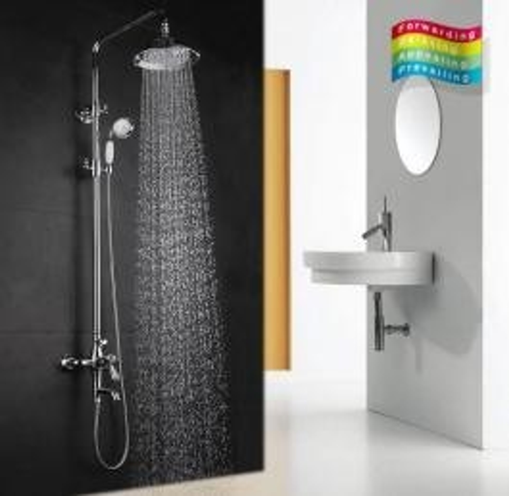 Душевая система GAPPO G2497, термостат, хром, лейка, верхний душ