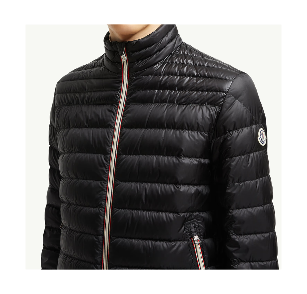 Пуховик Moncler Daniel короткий чёрный — оригинал из Италии