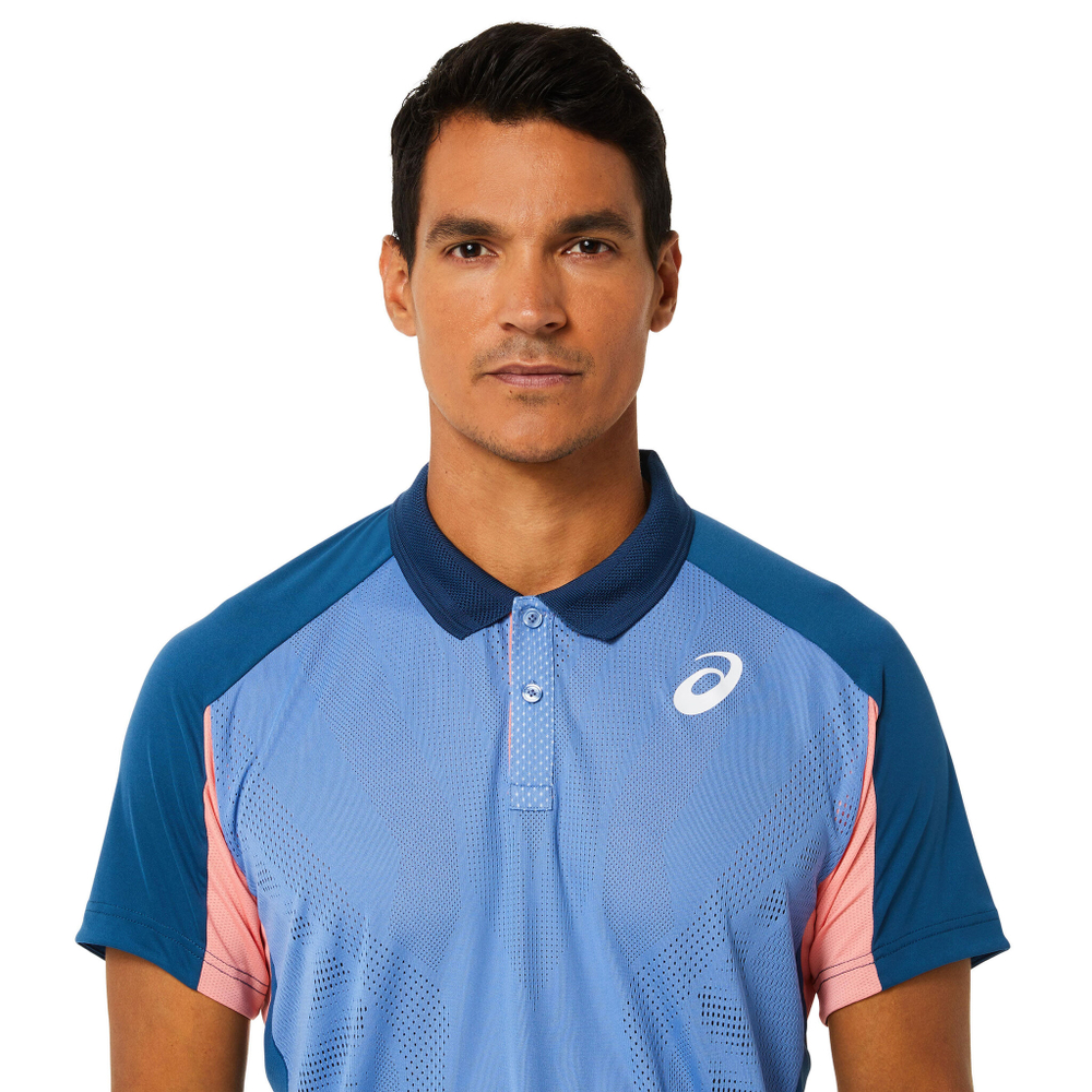 Мужское теннисное поло ASICS Match Polo Men - Blue