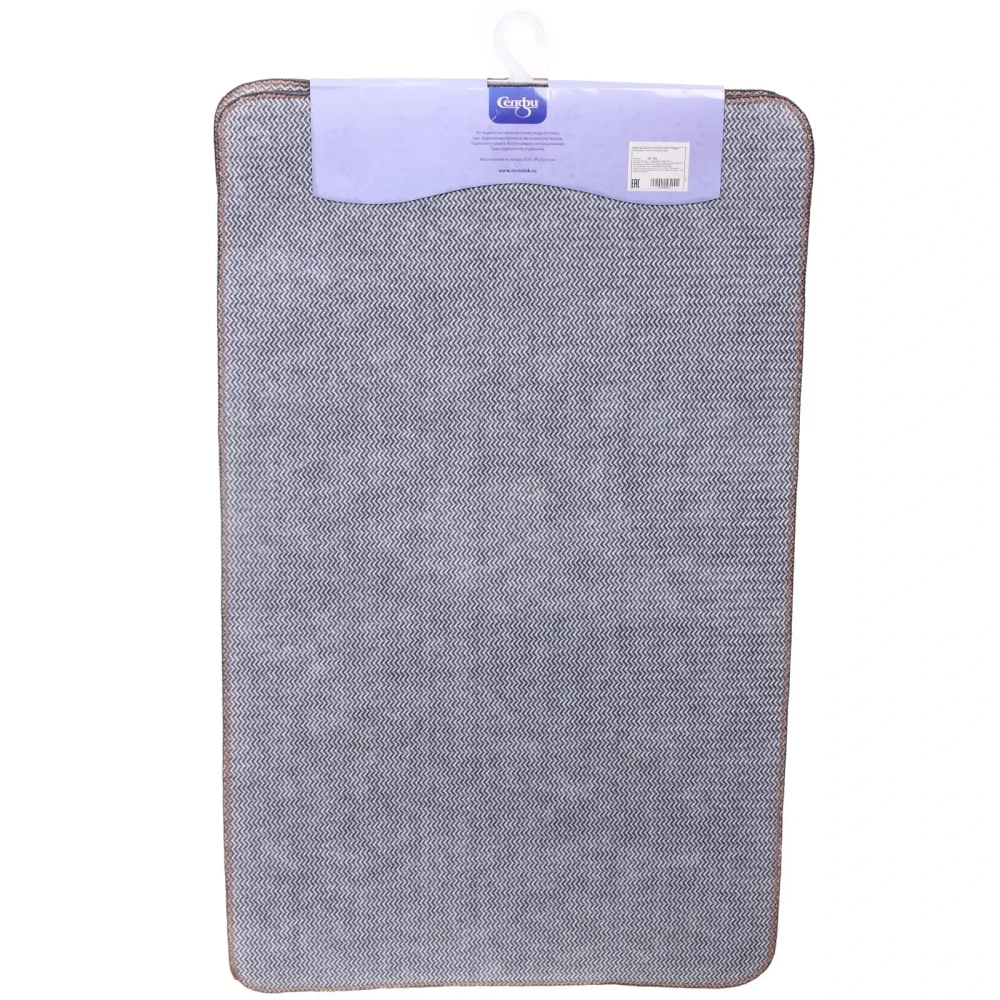 Набор для ванной и туалета 3 пр. «Лия» ( 2 коврика 50*80+50*40, 1 чехол на крышку) серый