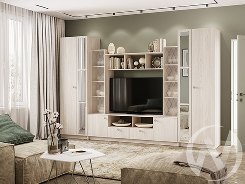 Гостиная "Зарина" (ясень белый/ясень белый)