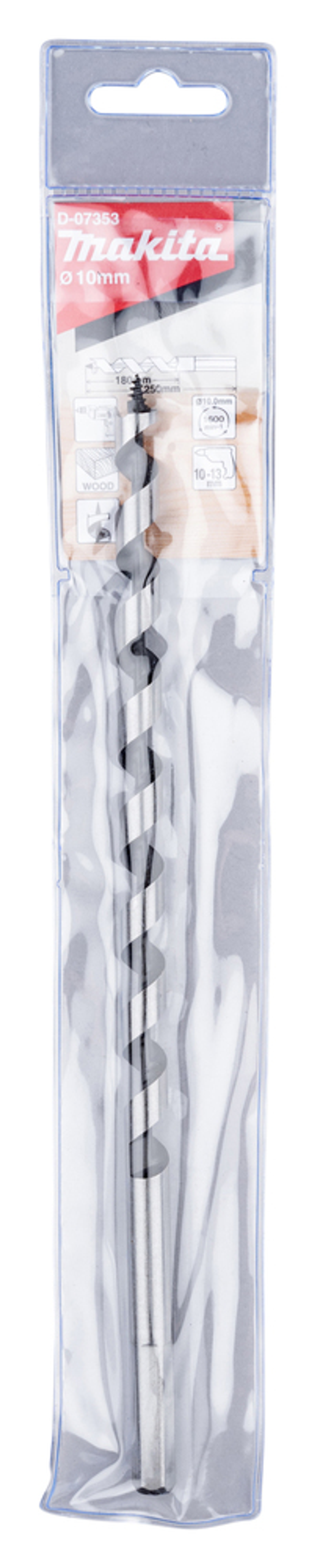 Спиральное сверло по дереву 10х250 мм Makita D-07353