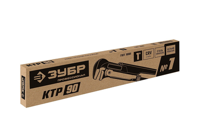 ЗУБР КТР-90, №1, 1″, 330 мм, трубный ключ, Профессионал (27335-1)