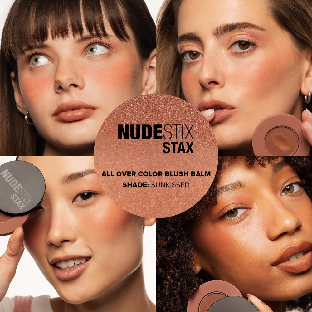 Nudestix Stax All Over Color Blush Balm - Многофункциональный макияж для глаз, губ и лица, 2,5 g