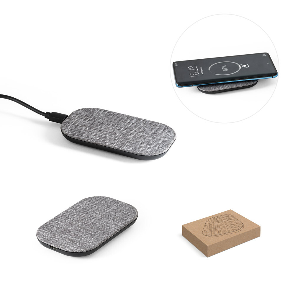 RENEWAL CHARGER. Беспроводное зарядное устройство из 100% rPET