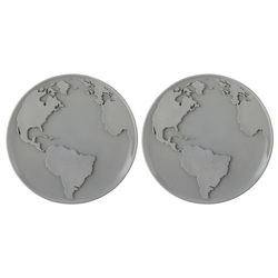 Набор подставок 2шт Qualy World Coaster серые